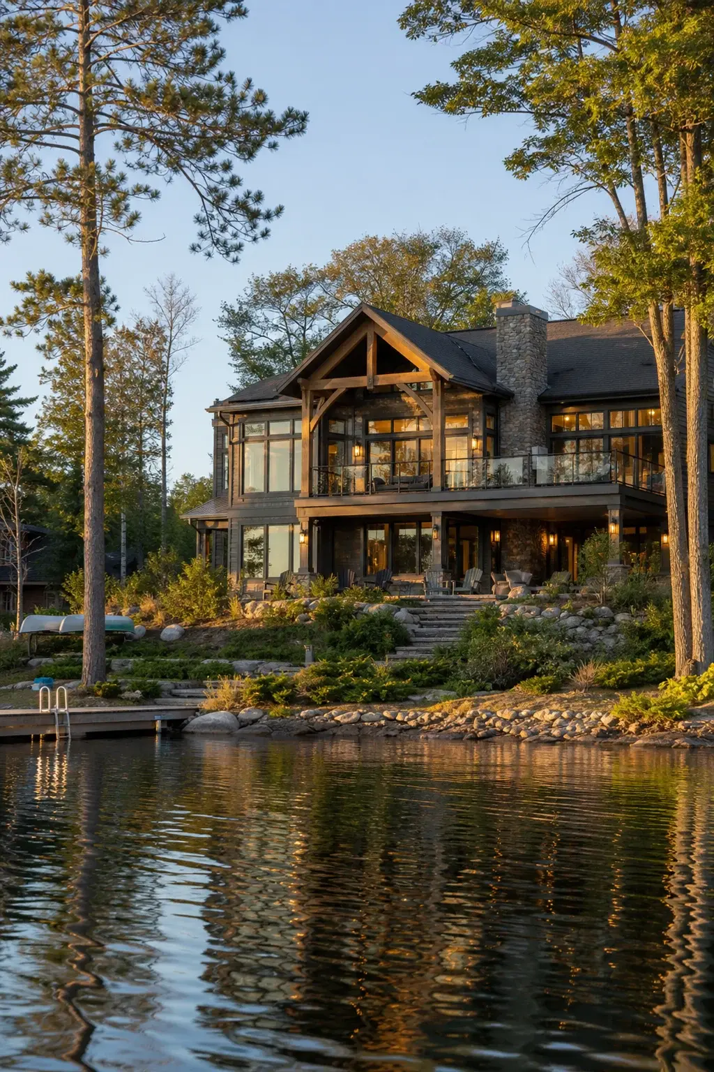 A sunlit lakefront vacation rental on the journal cover